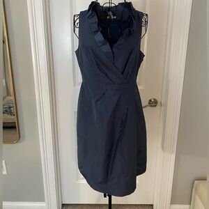 J. Crew Sleeveless Ruffled V Neck Dress💕